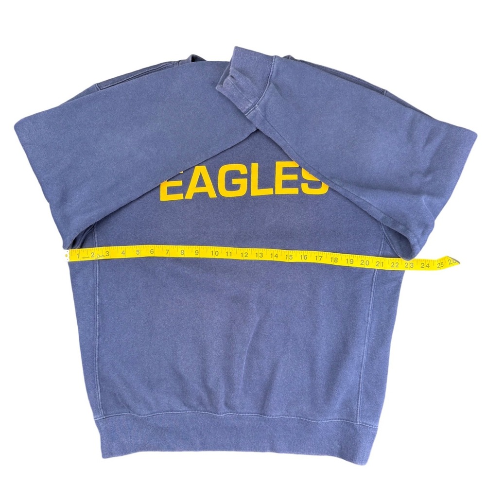 Nike‎ Eagles Crewneck Sweatshirt Mens Medium Blue Yellow Swoosh Pullover - Picture 7 of 9